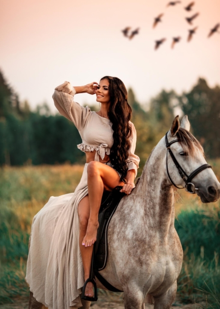 Beež kaheosaline boho kleit - Image 3